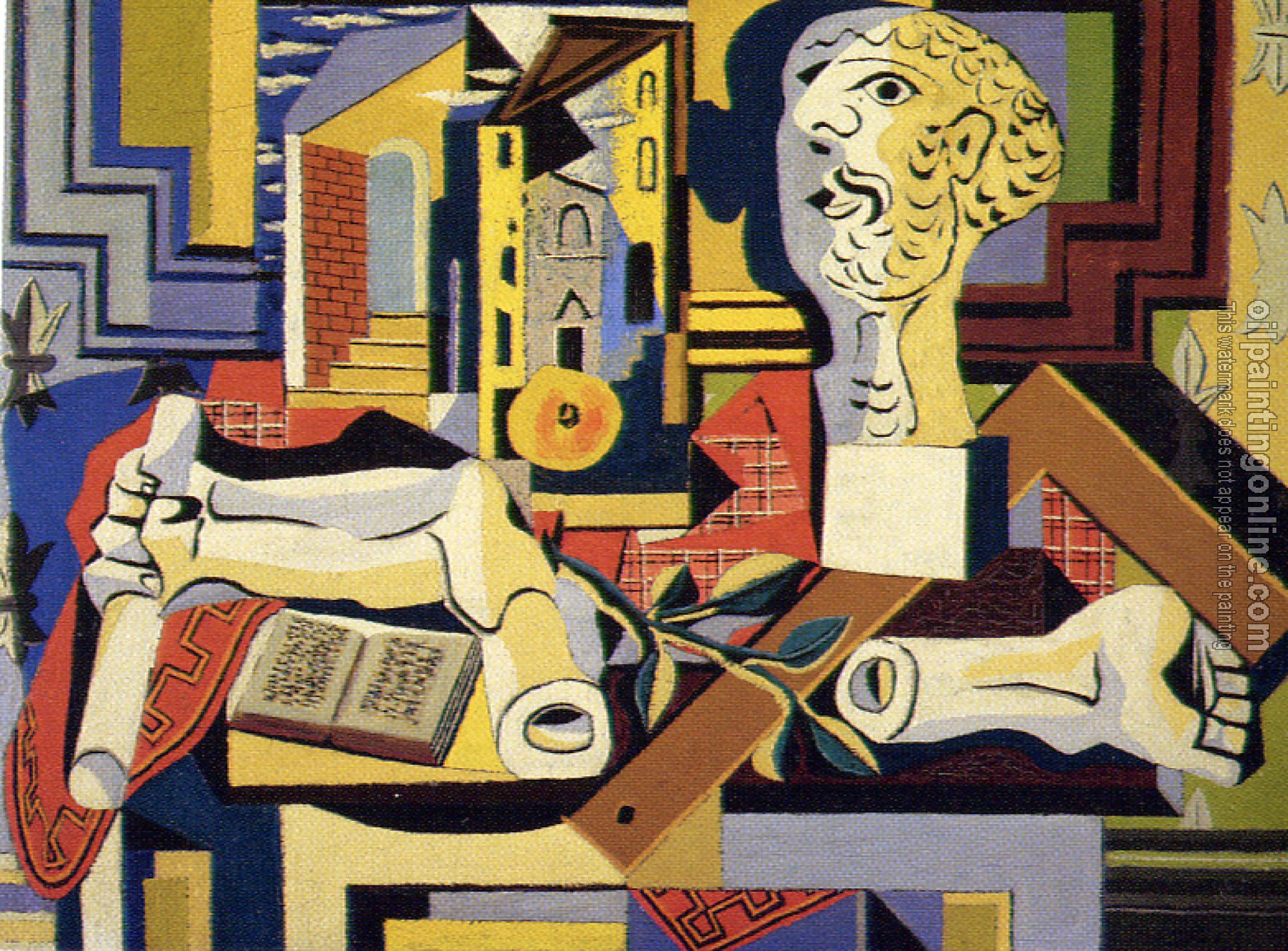 Picasso, Pablo - studio with plaster head